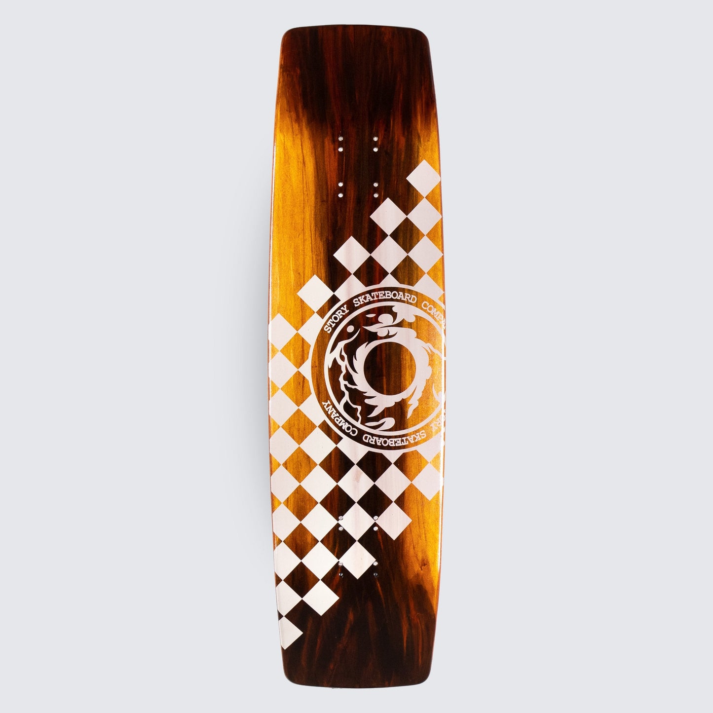 Checkerwood Logo Skateboard Deck